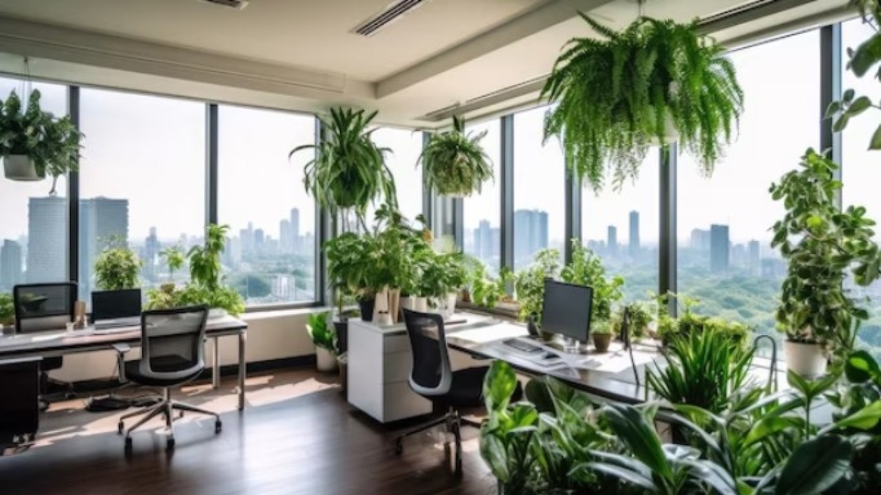 Some special plants to decorate the office, which keep the environment pure and give peace to the mind