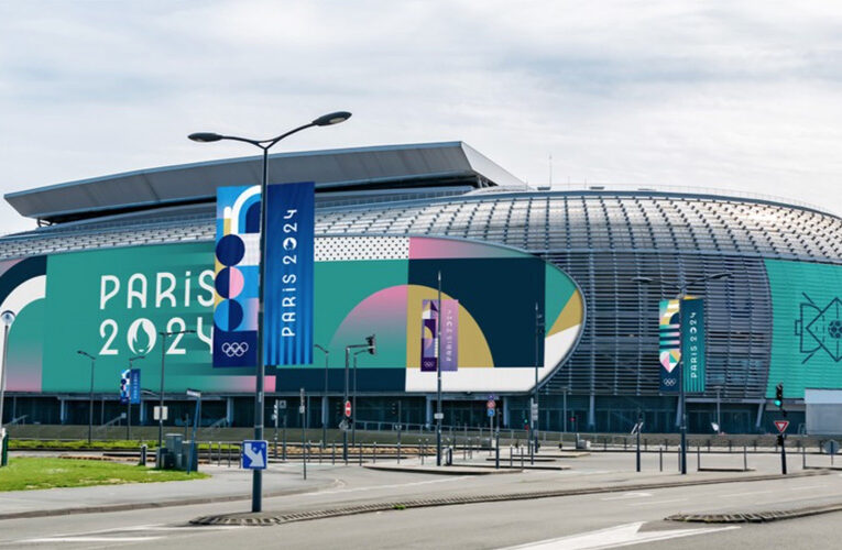 Recycled plastic chairs to be used at the Paris Olympics