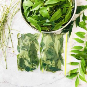 Store your curry leaves