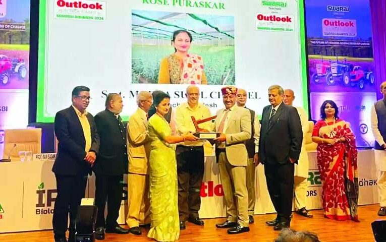 Meena Chandel gets ‘National Rose Award 2024’ for excellence in floriculture