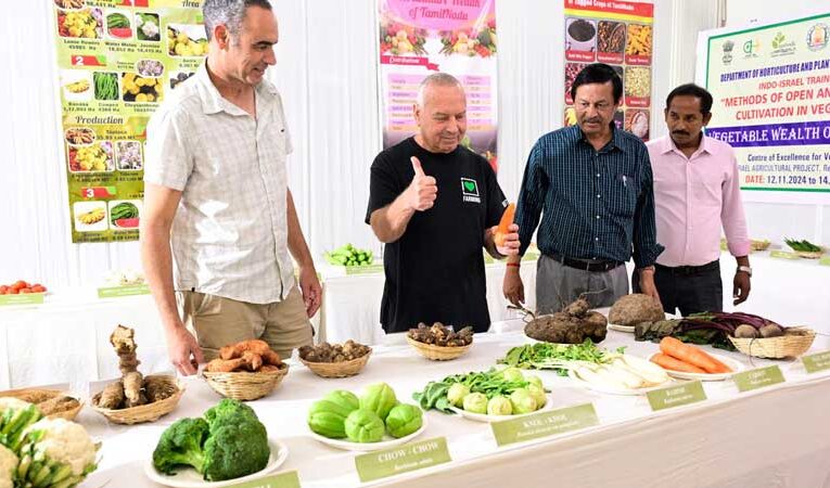 Three-day training on advanced vegetable cultivation held in Dindigul