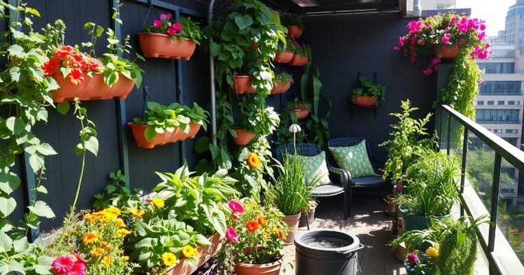 Grow fruits and vegetables on your balcony to mitigate pollution